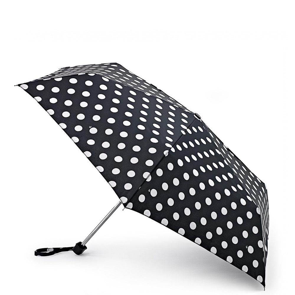 Fulton Miniflat-2 White Spot Umbrella